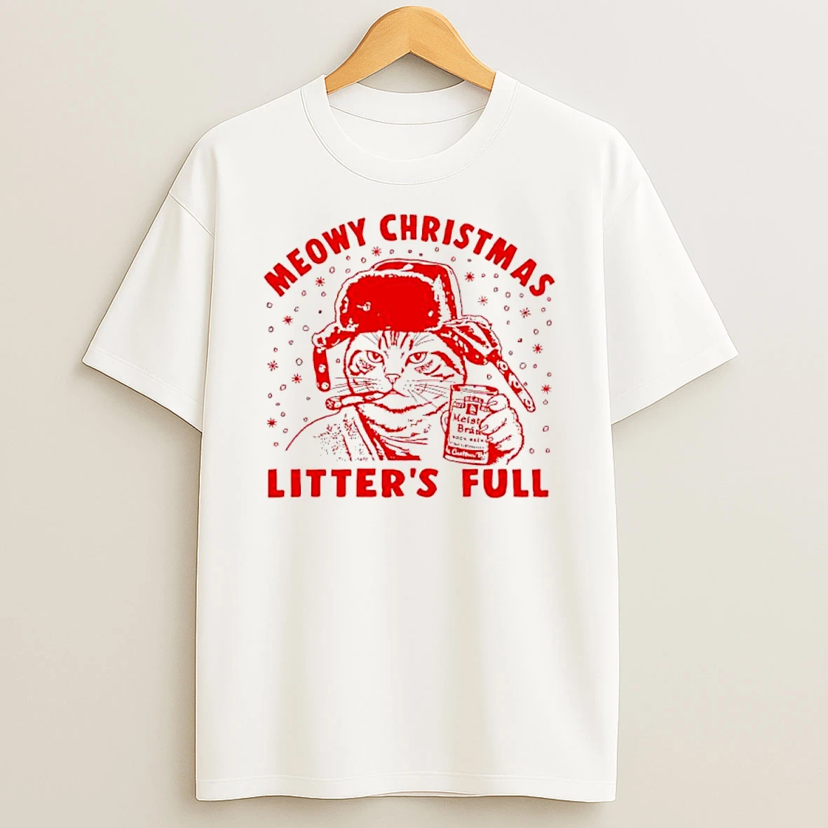 Litters Full Meowy Christmas Vacation Cat Shirts