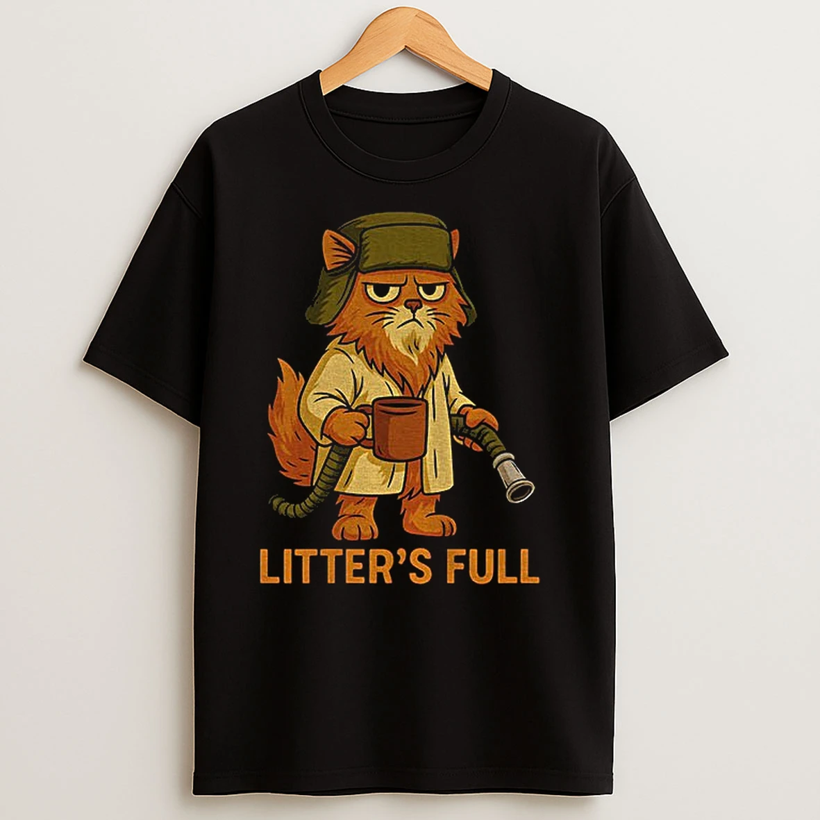Litters Full Funny Cat Merry Christmas T Shirts