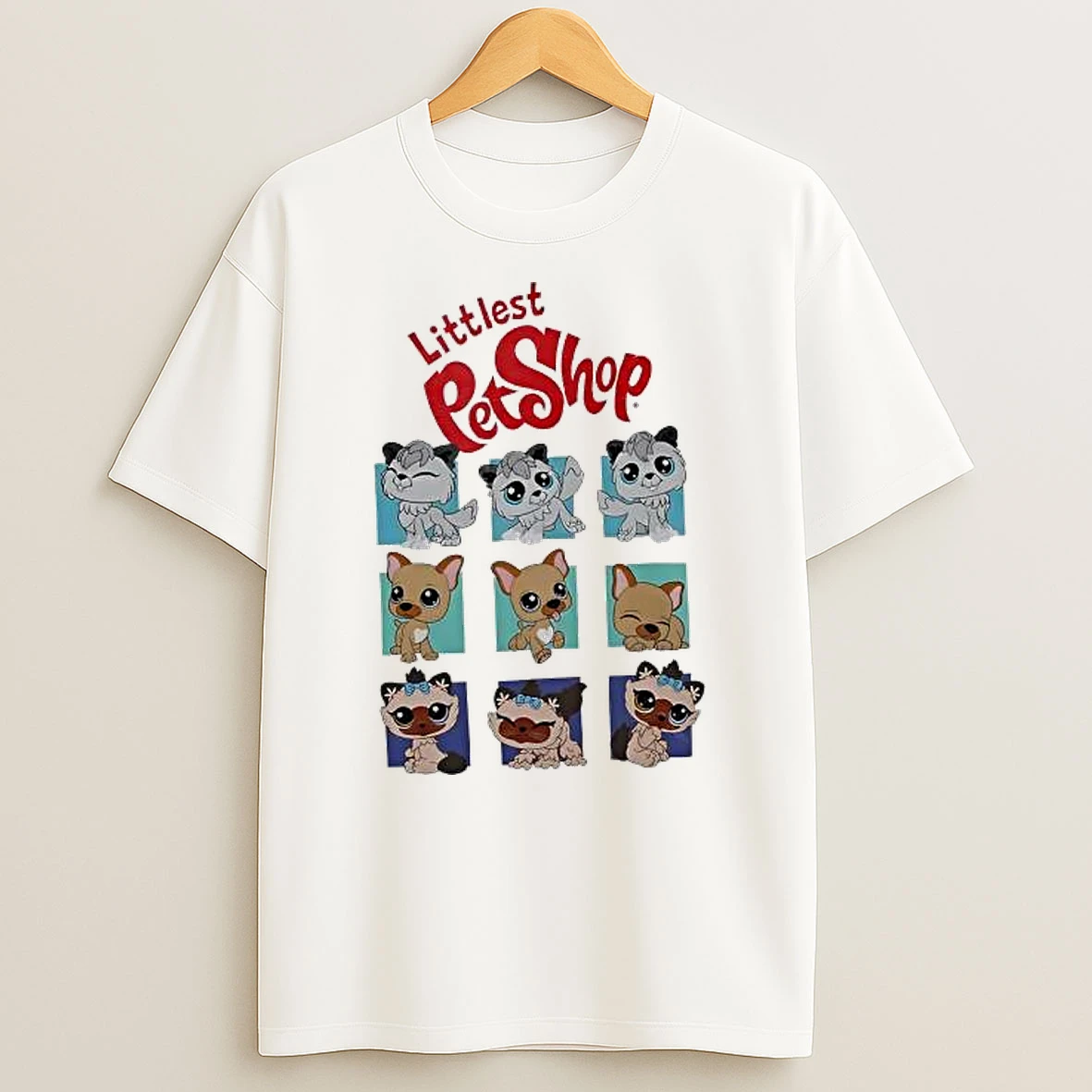 Littlest Pet Shop Animal Grid Cute Vintage Shirts