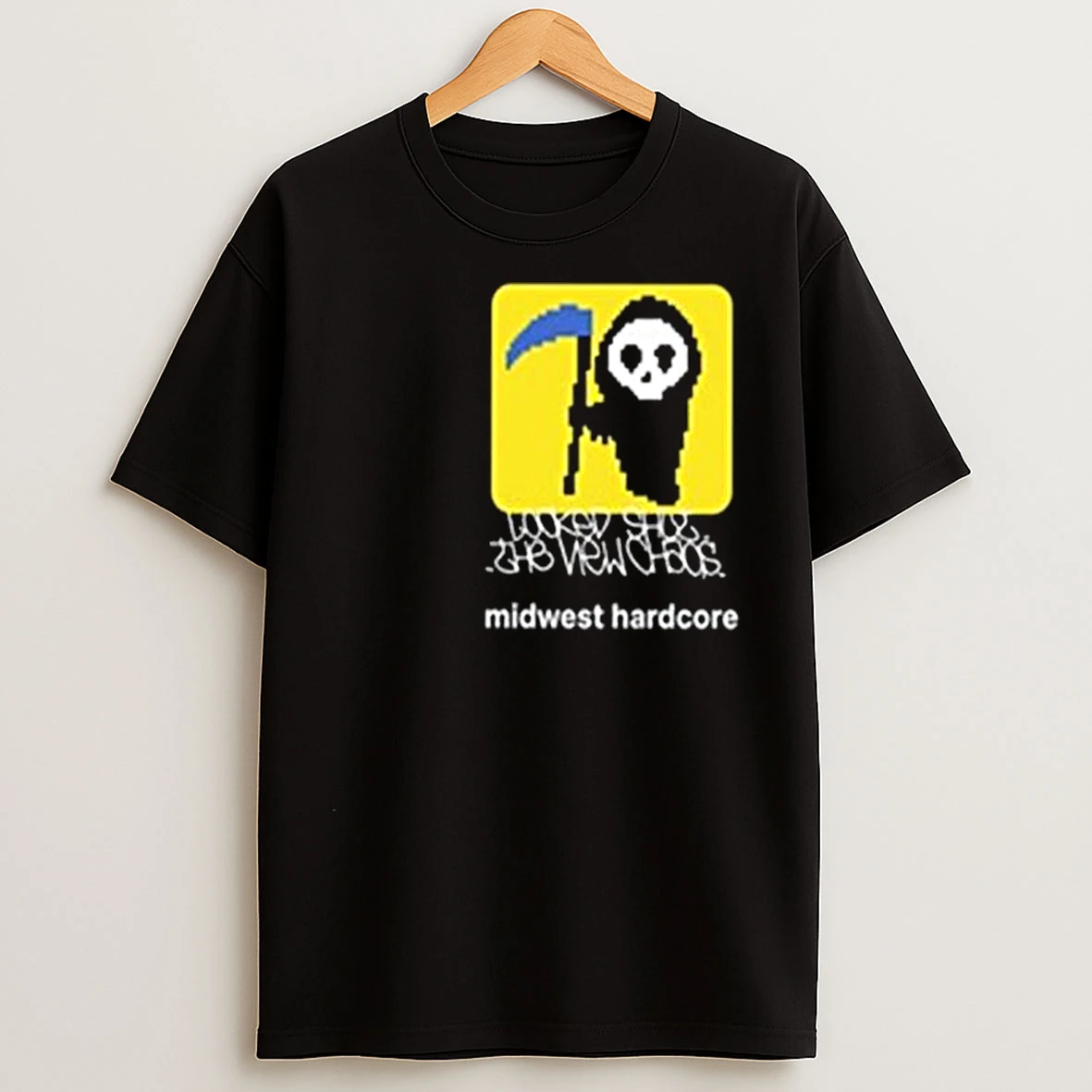 Locked Shut Reaper Circle Black T Shirts