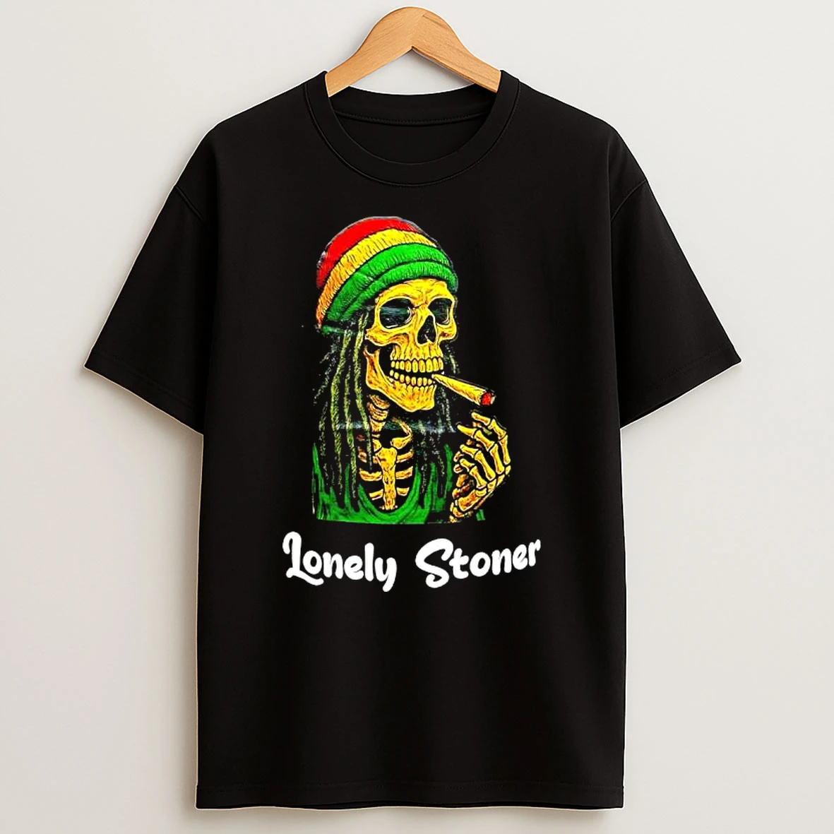 Lonely Stoner Dreadlocked Skull Shirts