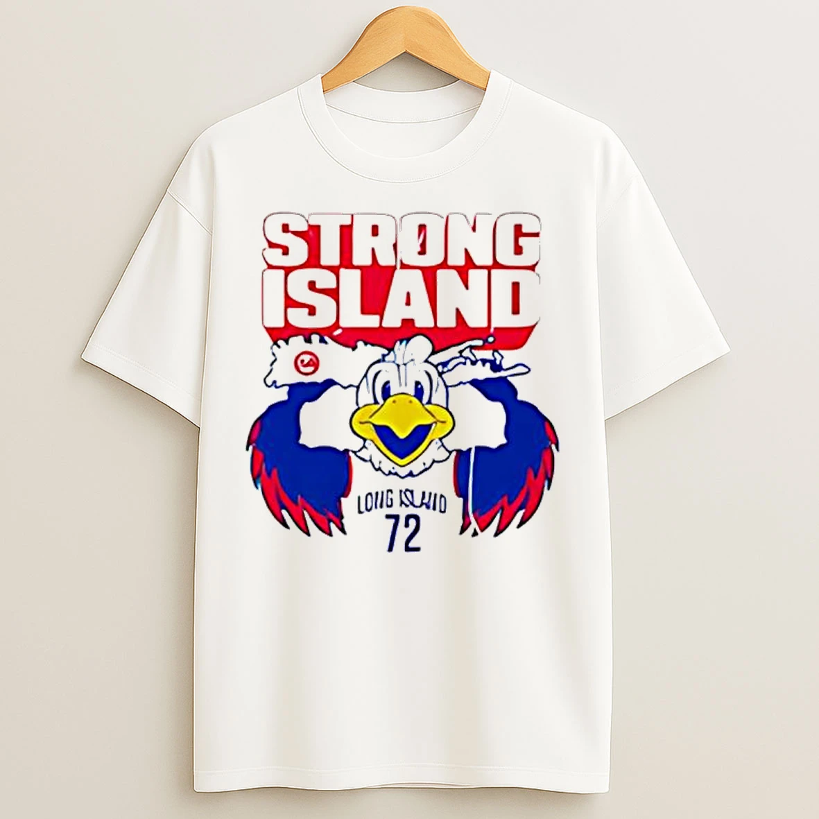 Long Island Nets Strong Island Mascot T Shirts