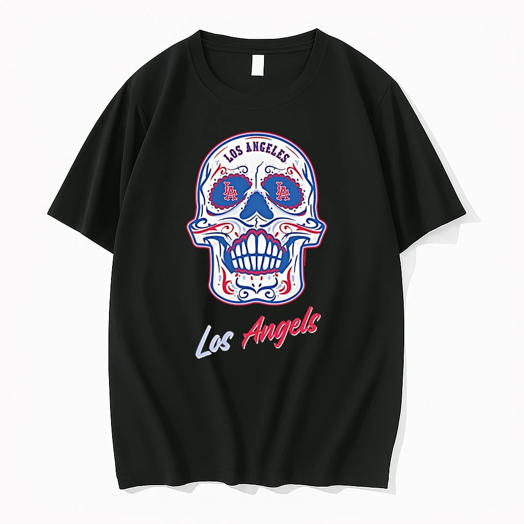 Los Angeles Angels Sugar Skull Boxy Shirts