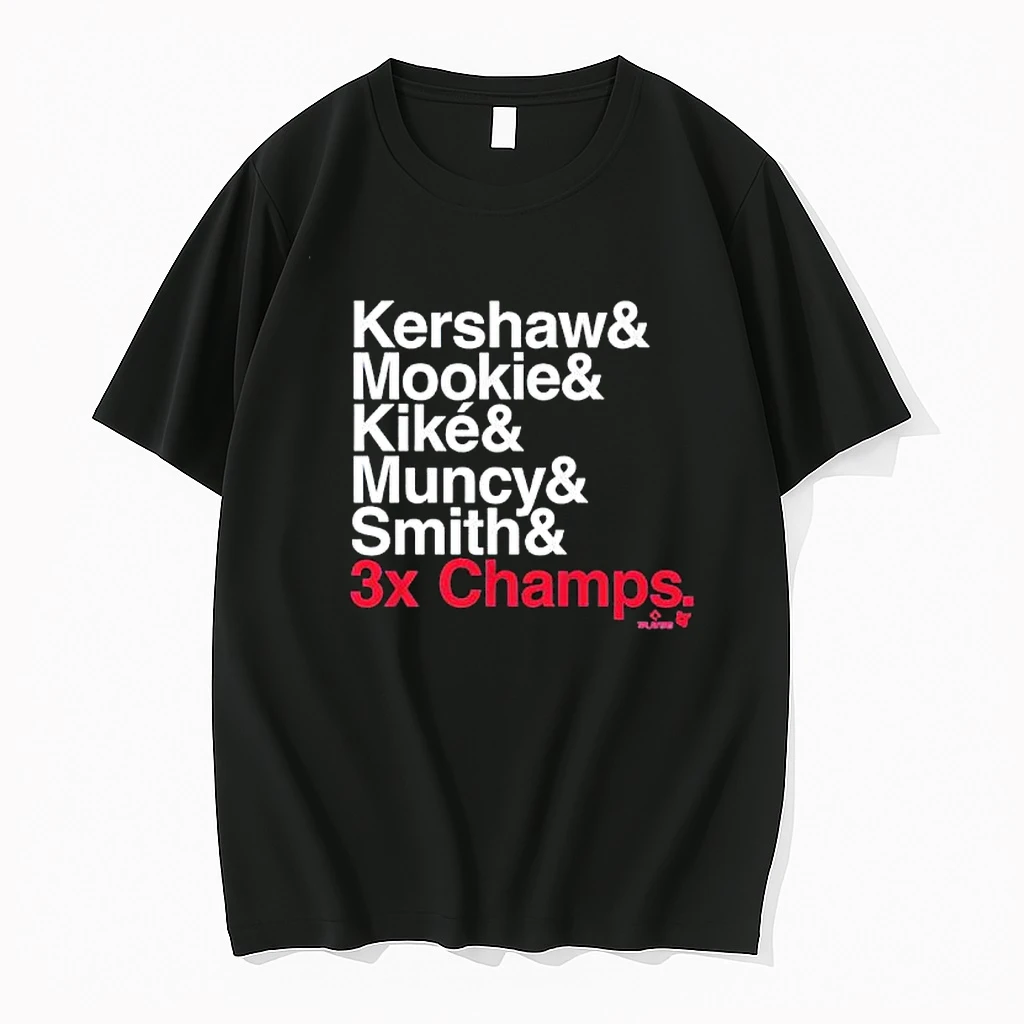 Los Angeles Baseball Ampersand 3 Time Champs Shirts