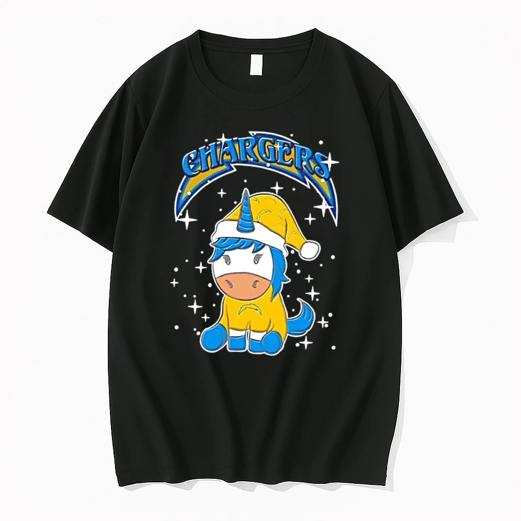 Los Angeles Chargers Football X Unicorn Merry Christmas Shirts