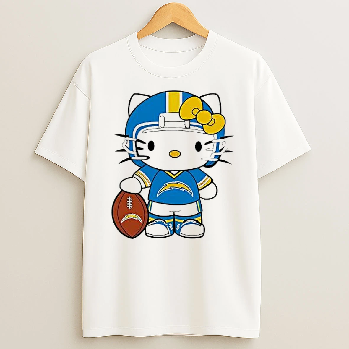 Los Angeles Chargers Hello Kitty 2025 Nfl Christmas Gameday Shirts