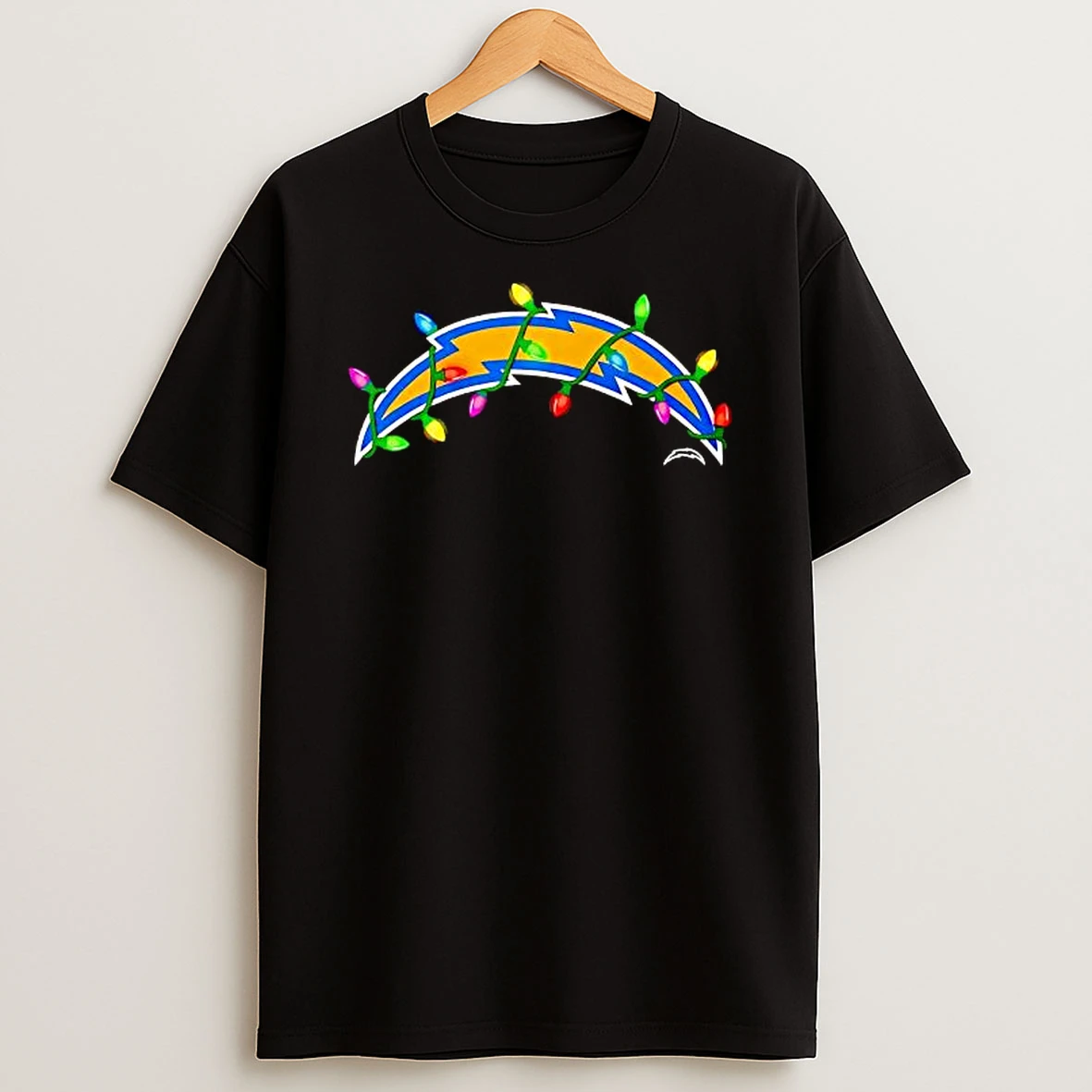 Los Angeles Chargers Logo Holiday Lights Shirts
