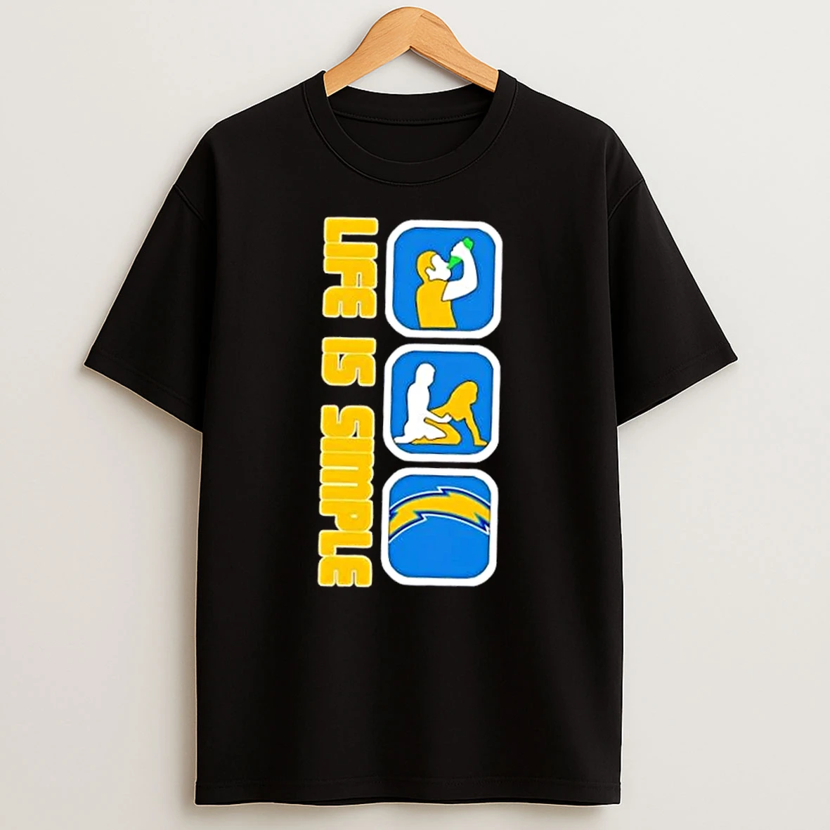 Los Angeles Chargers Football Life Is Simple Shirts