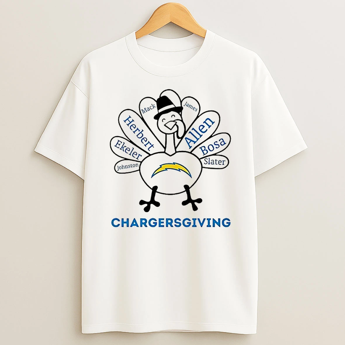 Los Angeles Chargers Turkey Chargersgiving Thanksgiving With Heroes Shirts