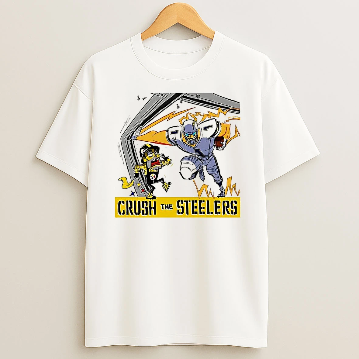 Los Angeles Chargers Vs Pittsburgh Steeler Nfl 2025 Crush The Steelers Shirts