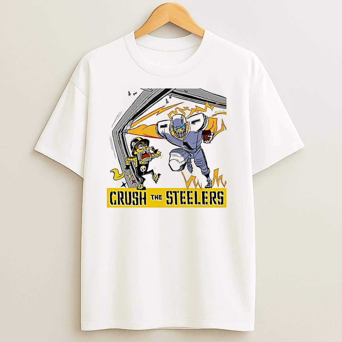 Los Angeles Chargers Vs Pittsburgh Steeler Nfl 2025 Crush The Steelers T Shirts