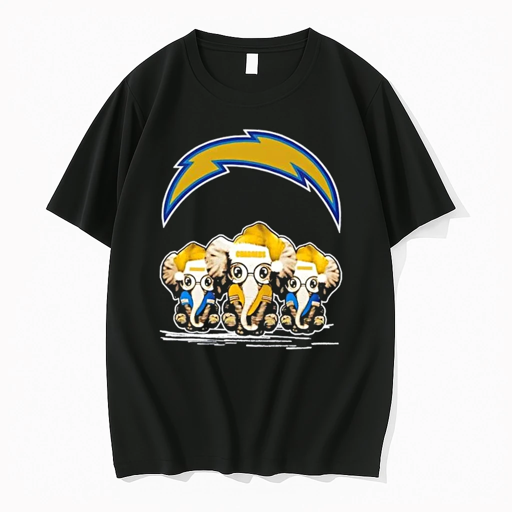 Los Angeles Chargers X Elephants Santa Hat Merry Christmas Shirts
