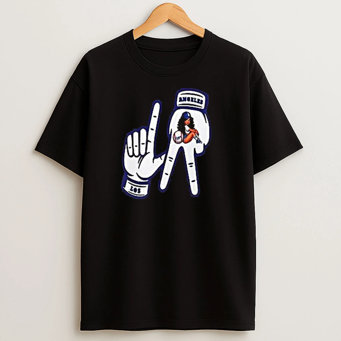 Los Angeles Cheerful Mens And Womans T Shirts