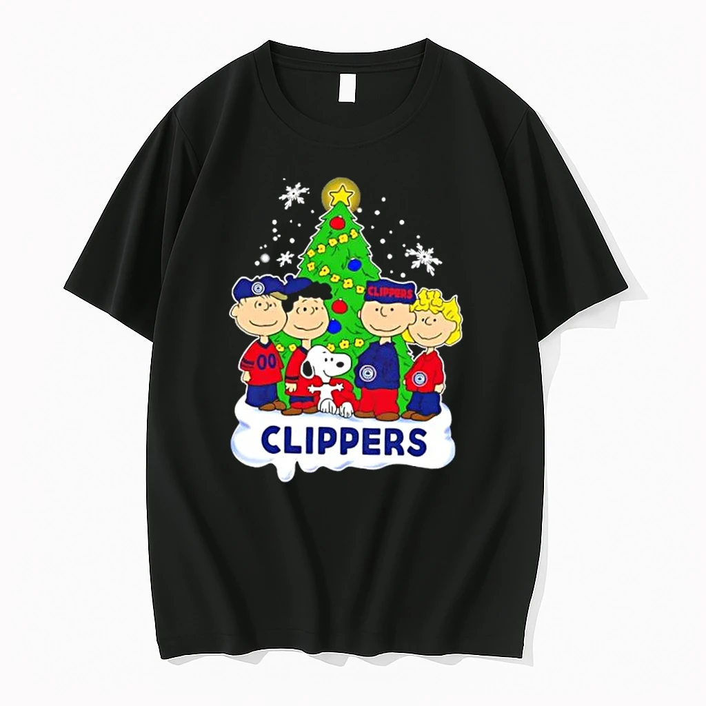Los Angeles Clippers X Peanuts Snoopy And Friends Christmas Tree Shirts