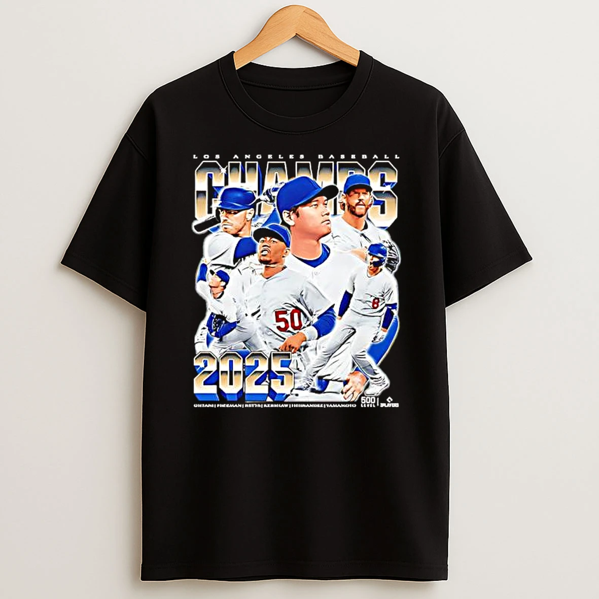 Los Angeles D Baseball 2025 Champs Vintage Shirts