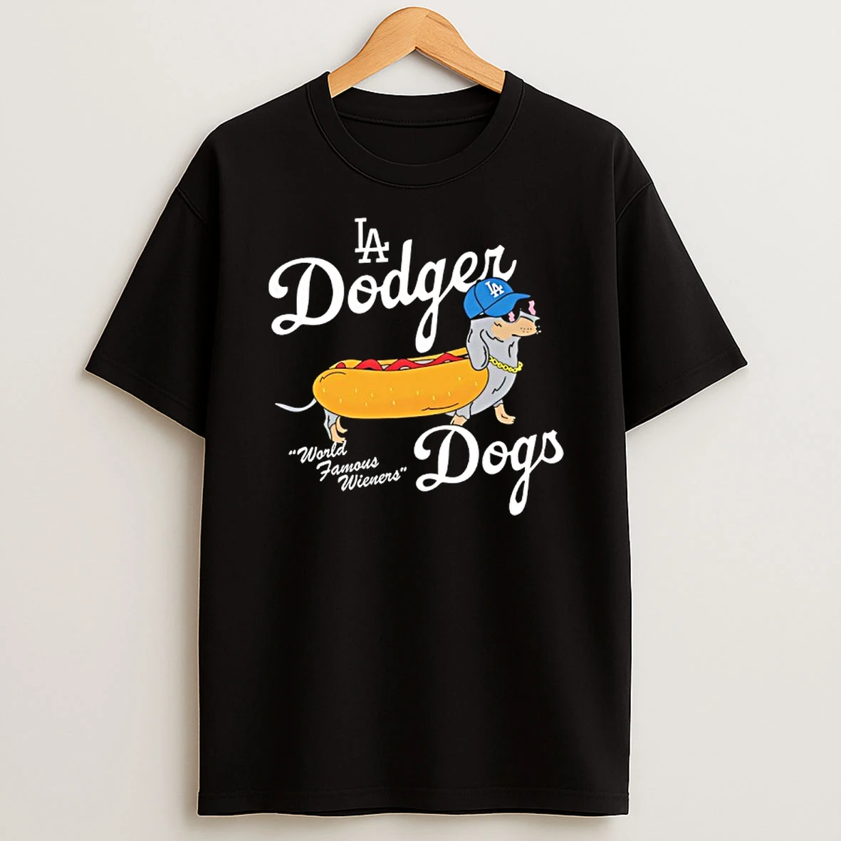 Los Angeles Dodger World Famous Wieners Dogs La Shirts