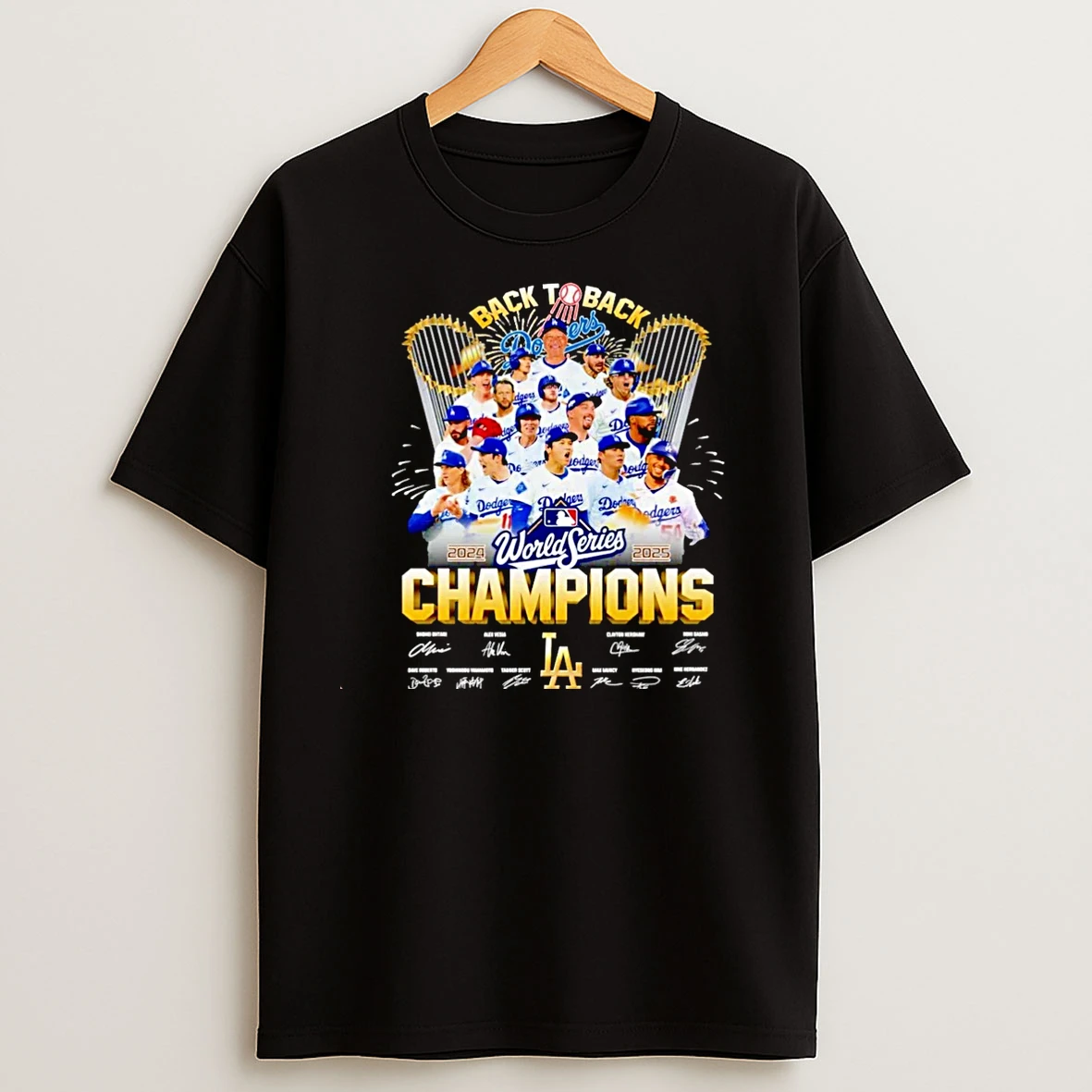 Los Angeles Dodgers 2024 2025 World Series Champions Back2back Graphic Christmas T Shirts