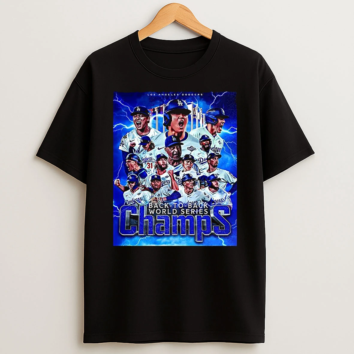 Los Angeles Dodgers 2025 Back To Back World Series Champions Team Shirts