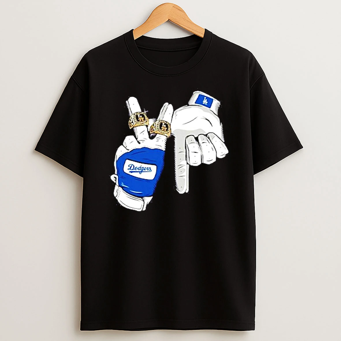 Los Angeles Dodgers 2025 Champions La Hand Rings Shirts