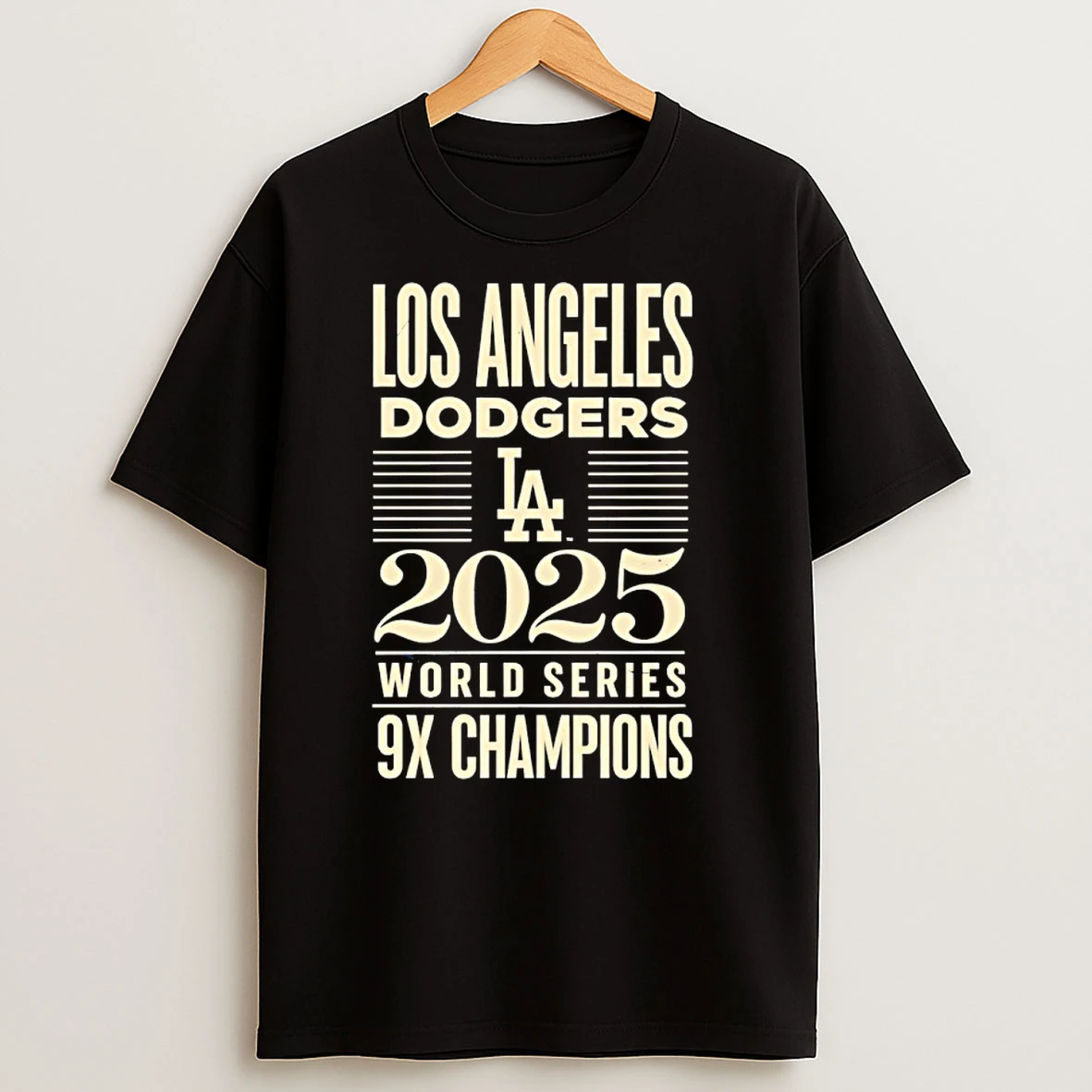 Los Angeles Dodgers 2025 World Series 9x Champions T Shirts