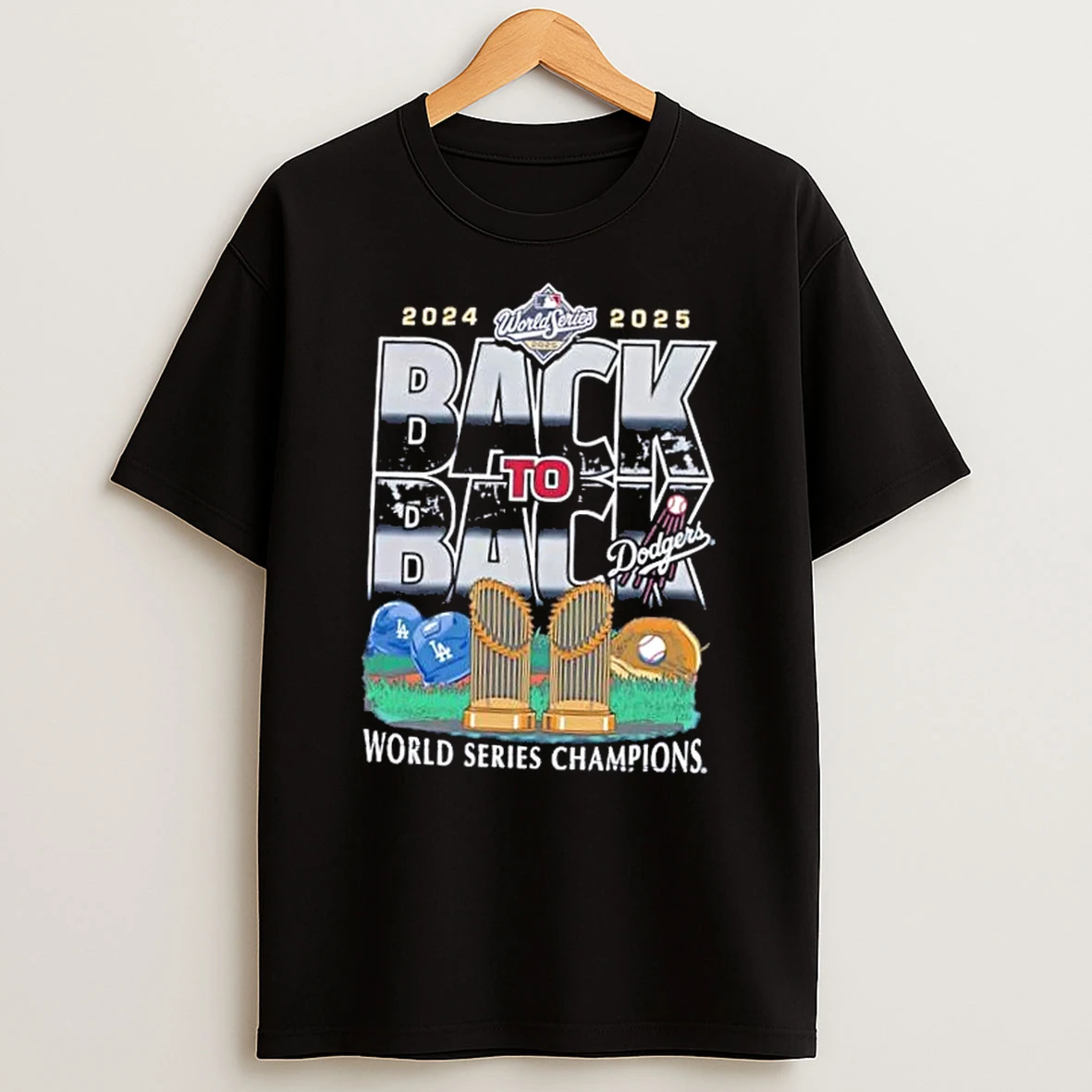 Los Angeles Dodgers 2025 World Series Back 2 Back Champions Shirts