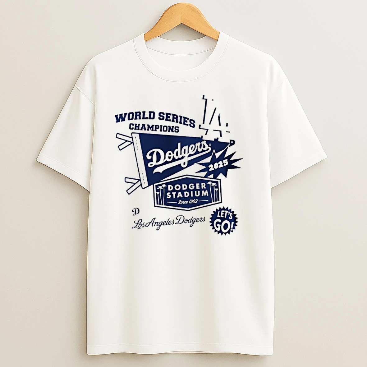 Los Angeles Dodgers 2025 World Series Champions Dodger Stadium T Shirts