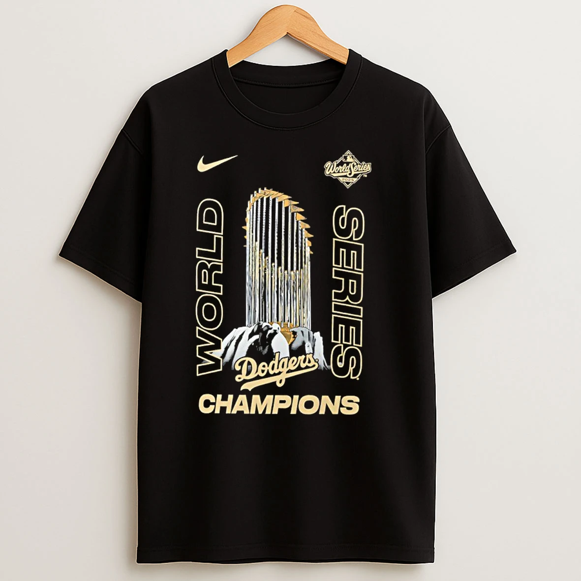 Los Angeles Dodgers 2025 World Series Champions Raise The Trophy T Shirts