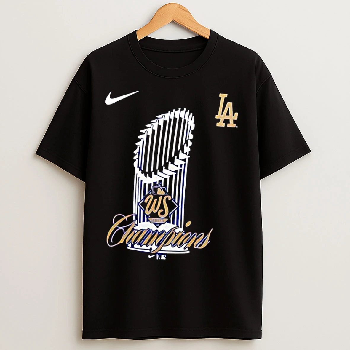 Los Angeles Dodgers 2025 World Series Champions Ws Trophy T Shirts