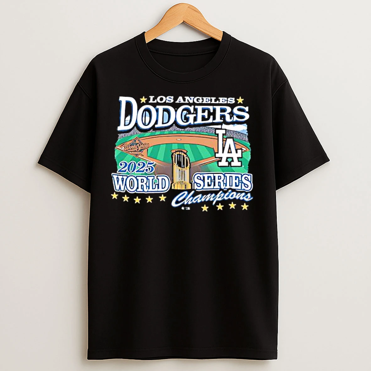 Los Angeles Dodgers 47 Royal 2025 World Series Champions Franklin T Shirts