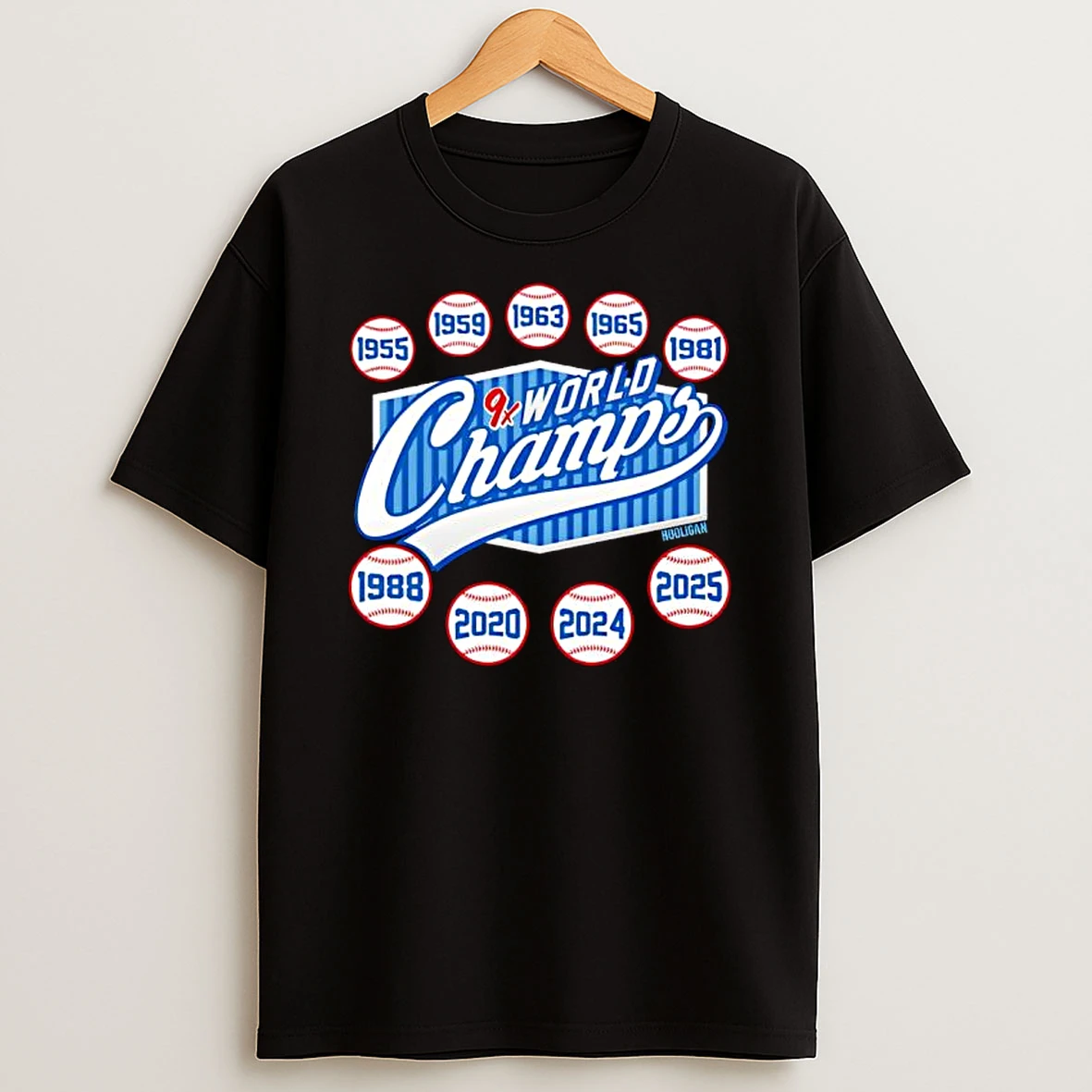 Los Angeles Dodgers 9x World Champs Championship Shirts