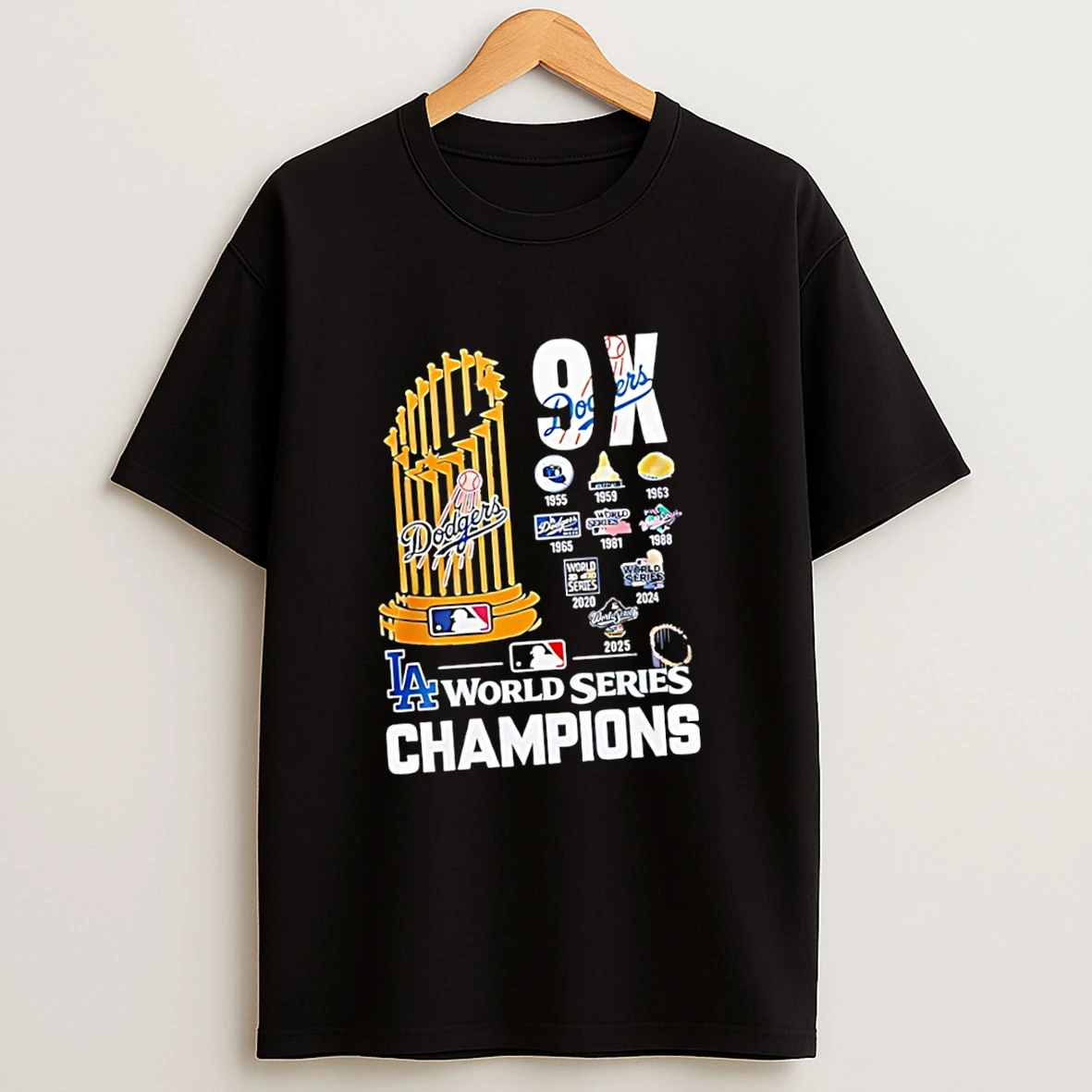 Los Angeles Dodgers 9x World Series Champions Shirts