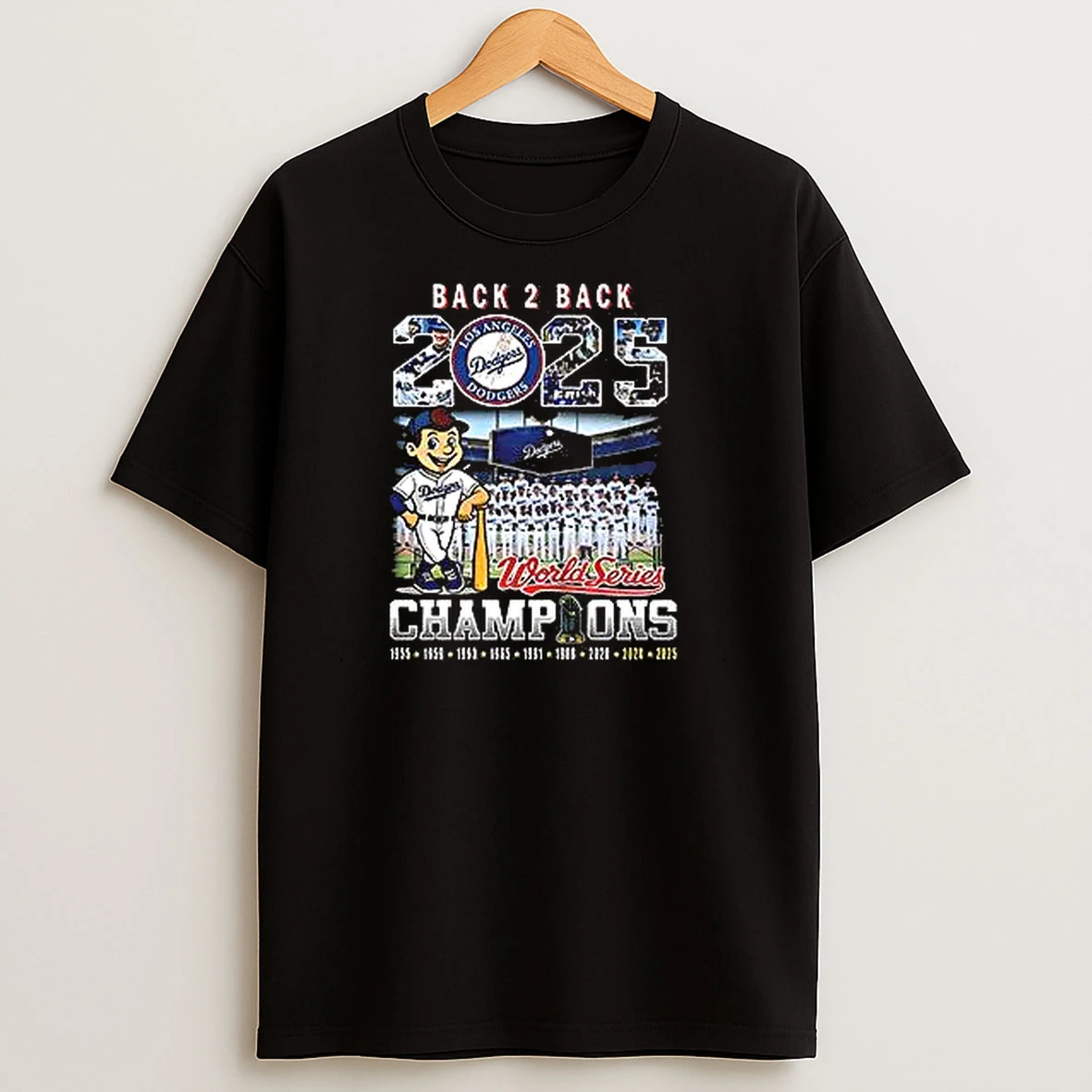 Los Angeles Dodgers Back 2 Back 2025 World Series Champions T Shirts