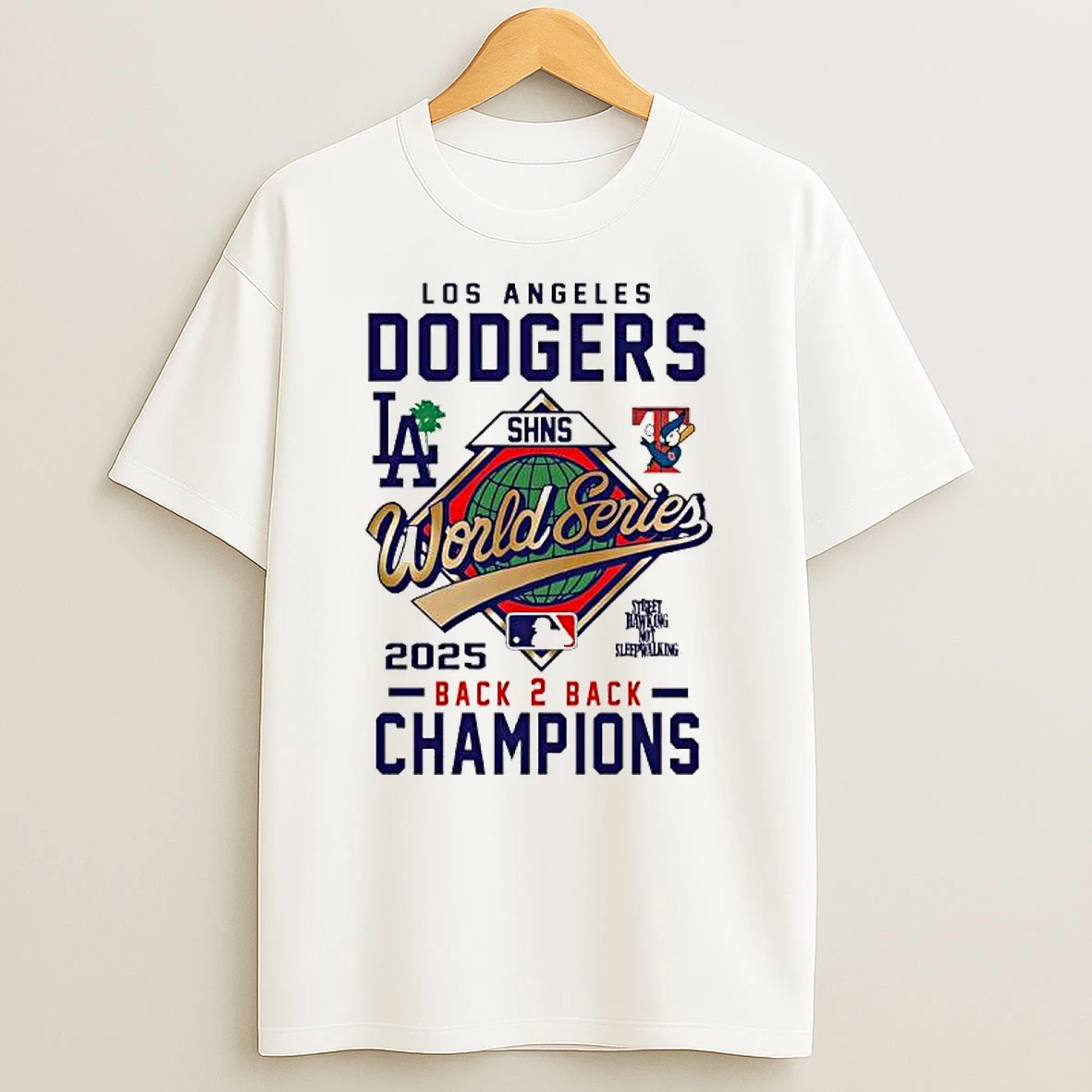 Los Angeles Dodgers Back 2 Back Champions Shns World Series Shirts