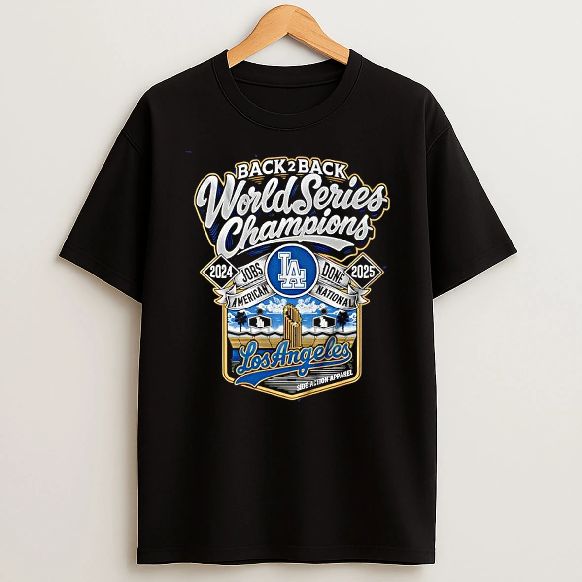 Los Angeles Dodgers Back 2 Back Champions Shirts