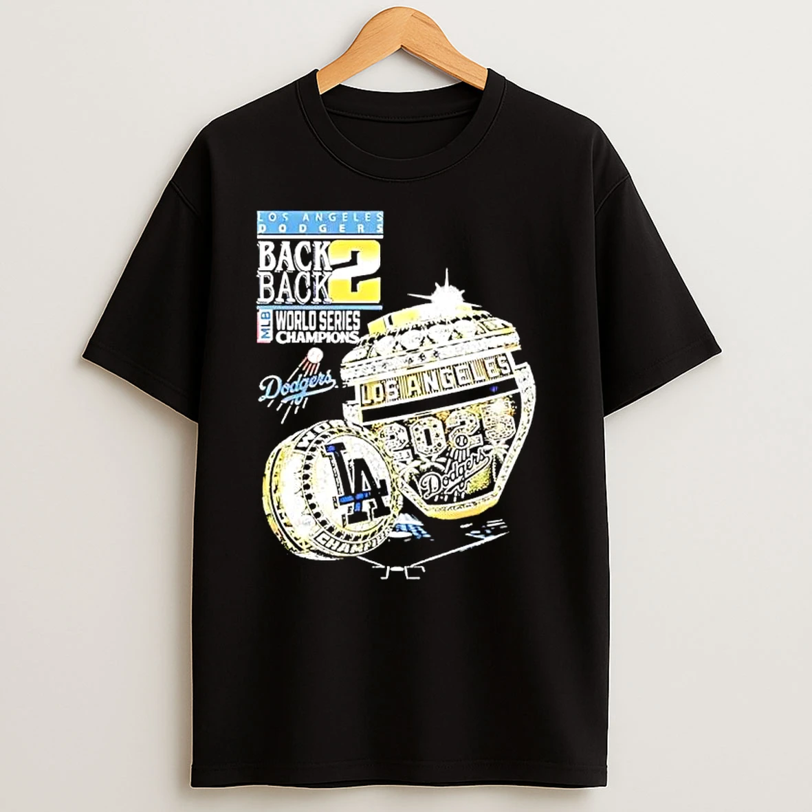 Los Angeles Dodgers Back 2 Back Mlb World Series Champs 2025 Ring T Shirts