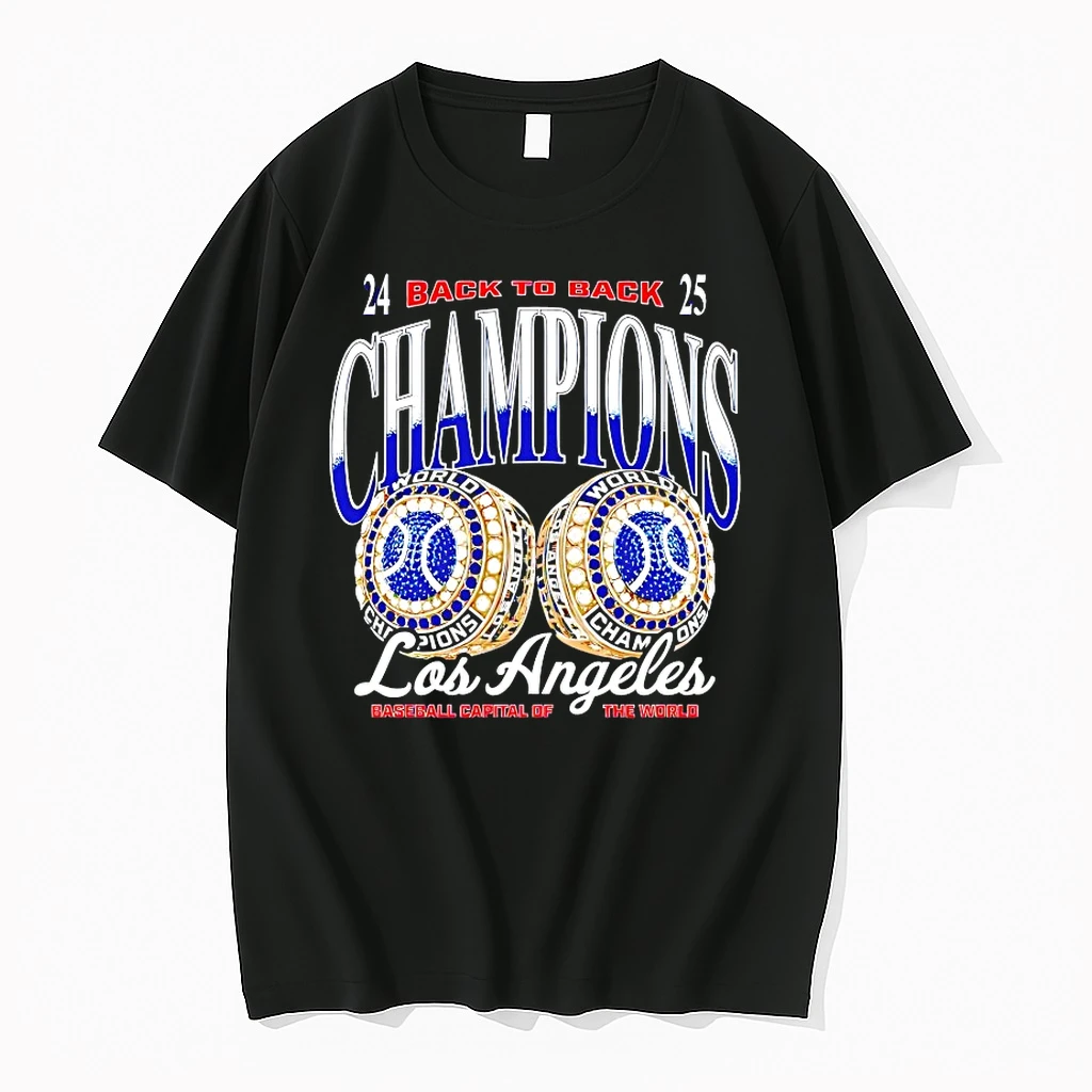 Los Angeles Dodgers Back To Back 2024 2025 World Baseball Champions Rings Shirts