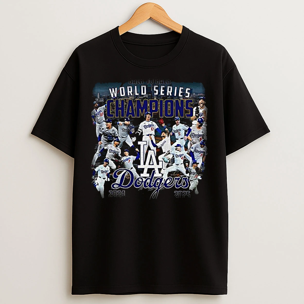 Los Angeles Dodgers Back To Back World Series 24 25 Champions T Shirts