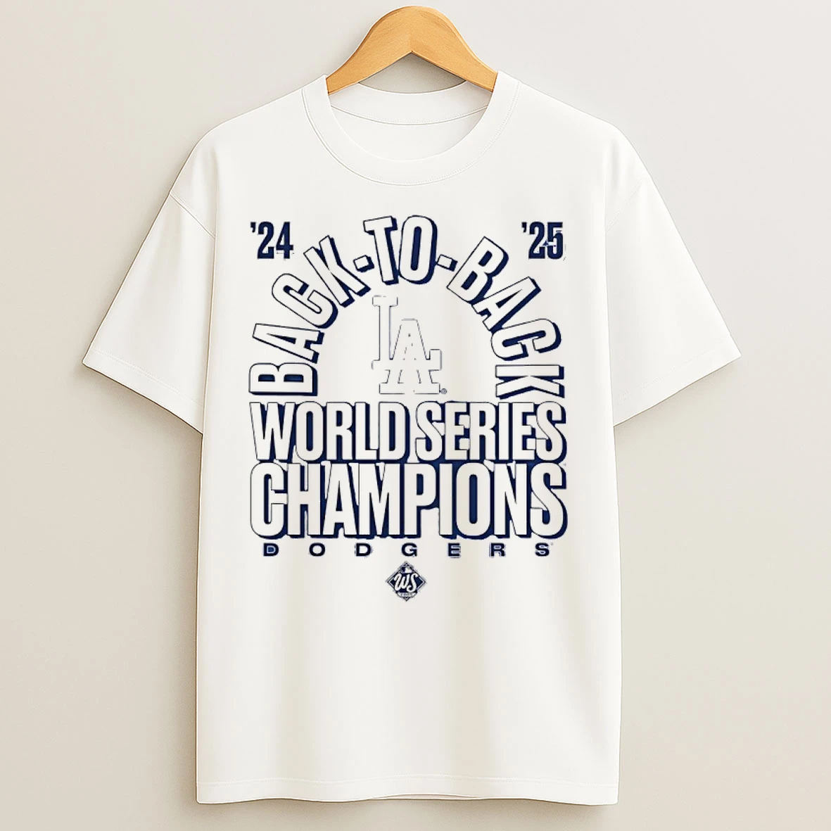 Los Angeles Dodgers Back To Back World Series Champions T Shirts