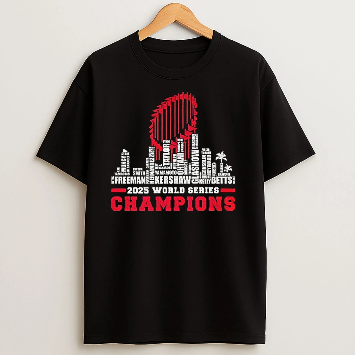 Los Angeles Dodgers Baseball 2025 All Team Player Champions T Shirts
