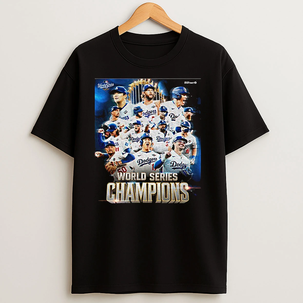 Los Angeles Dodgers Baseball 2025 Champs World Series Graphic Vintage T Shirts