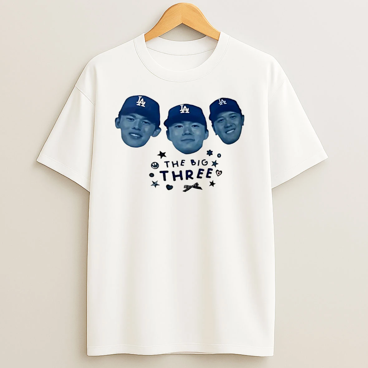 Los Angeles Dodgers Baseball The Big Three T Shirts