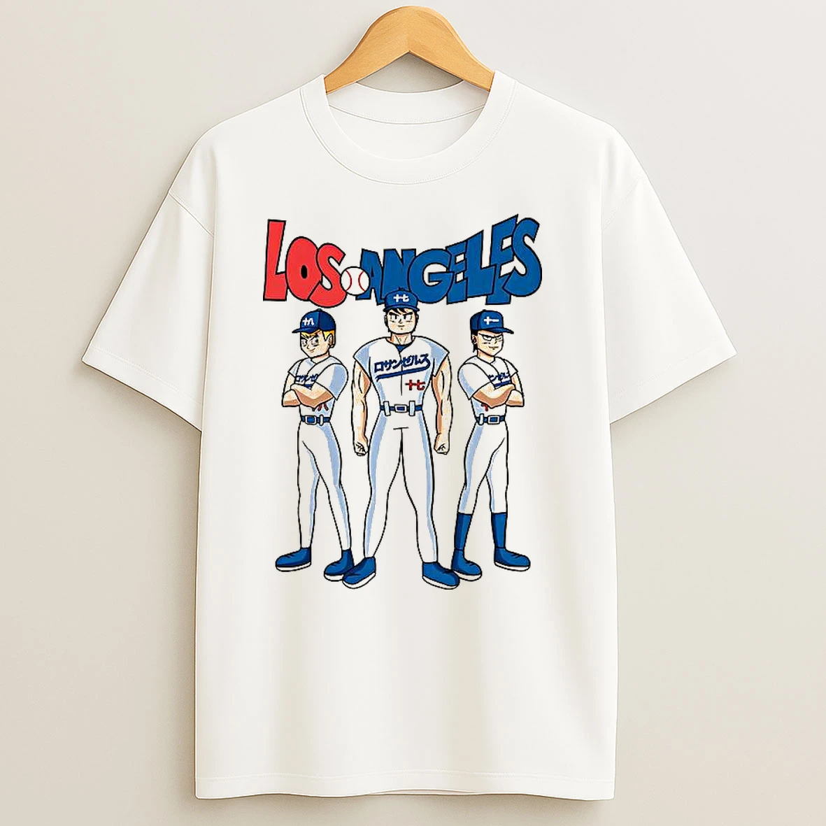 Los Angeles Dodgers Baseball Z X Dragonball Anime Player T Shirts