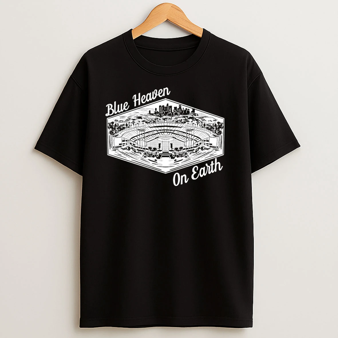 Los Angeles Dodgers Blue Heaven On Earth Los Angeles Baseball Stadium T Shirts
