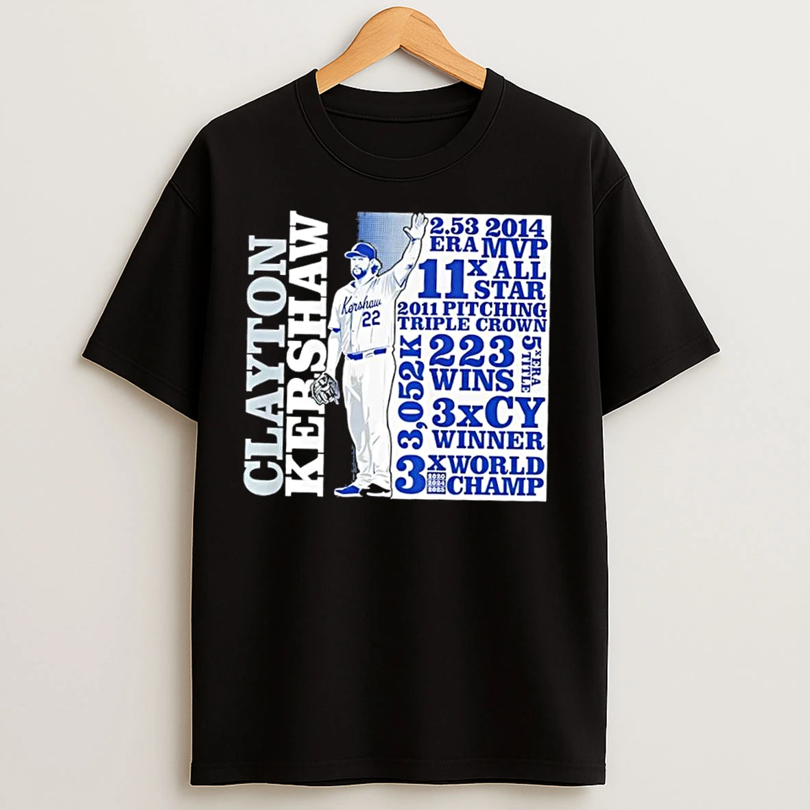 Los Angeles Dodgers Clayton Kershaw Goat List T Shirts