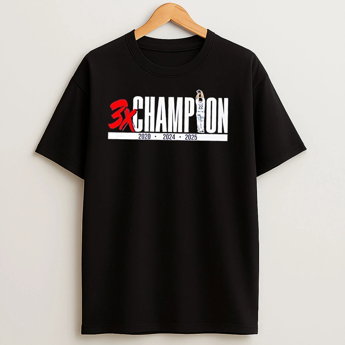 Los Angeles Dodgers Clayton Kershaw Three Time Champion T Shirts