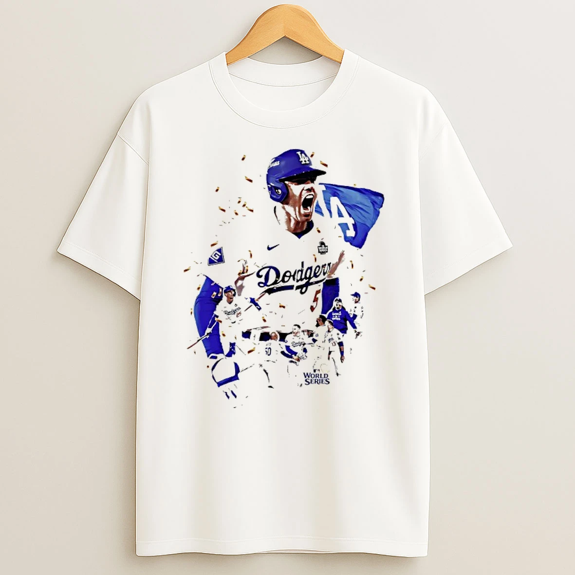 Los Angeles Dodgers Freddie Freeman 2025 World Series Champions Graphic Shirts