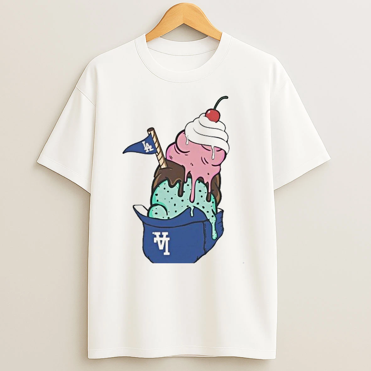 Los Angeles Dodgers Game Day Ice Cream Shirts