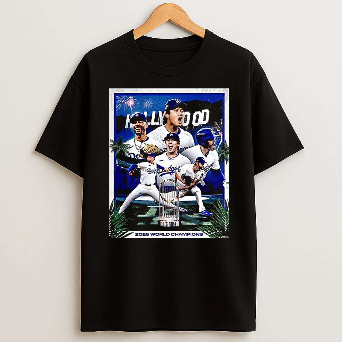 Los Angeles Dodgers Hollywood Back To Back World Series Champions Shirts