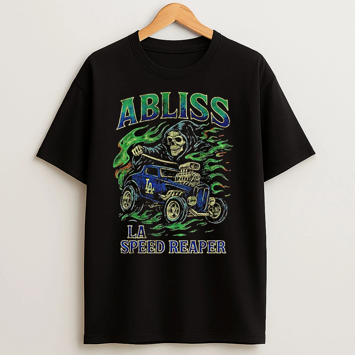 Los Angeles Dodgers La Speed Reaper Graphic T Shirts