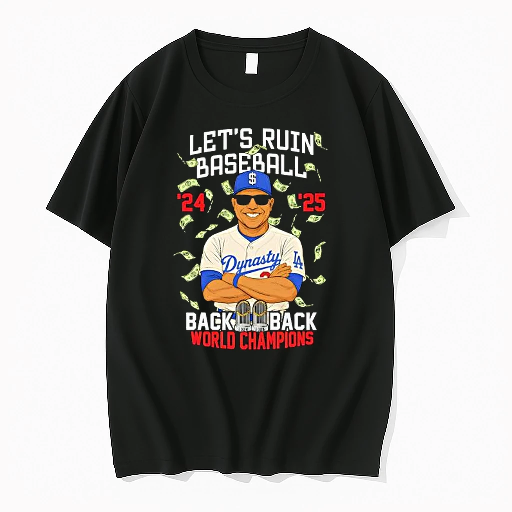 Los Angeles Dodgers Lets Ruin Baseball Championship Shirts